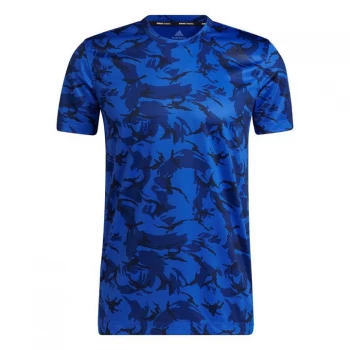 Image of adidas Paisley Everyday T-Shirt Mens - Bold Blue