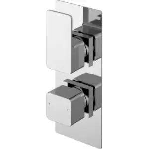 Image of Windon Thermostatic Concealed Shower Valve Dual Handle - Chrome - Nuie