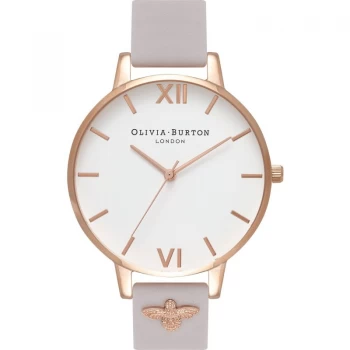 Image of Embellished 3D Bee Rose Gold & Blush Watch