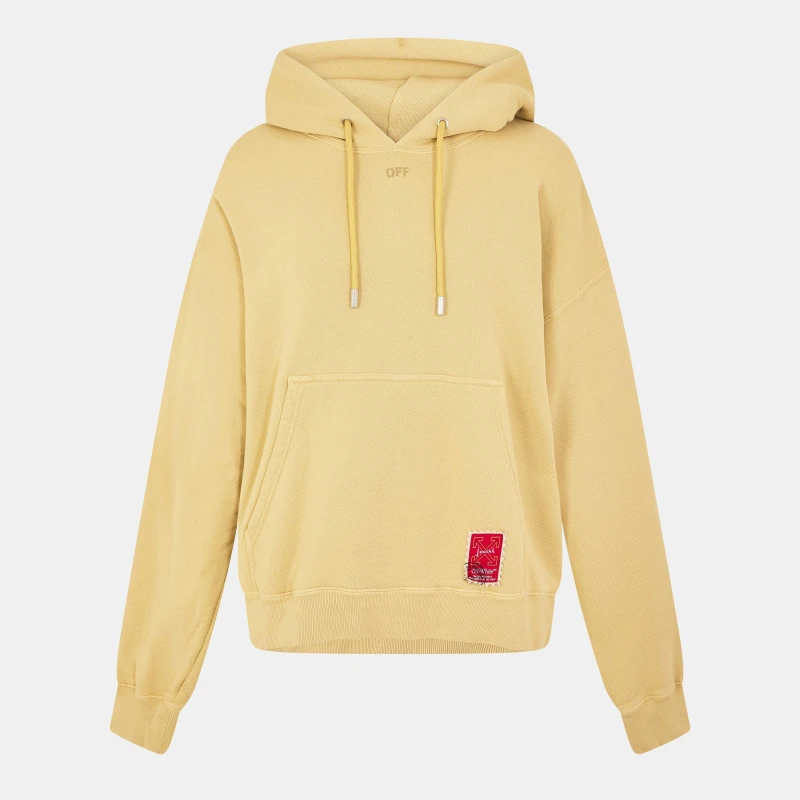 Image of Off White Mens Hoodie Beige/Red male XS