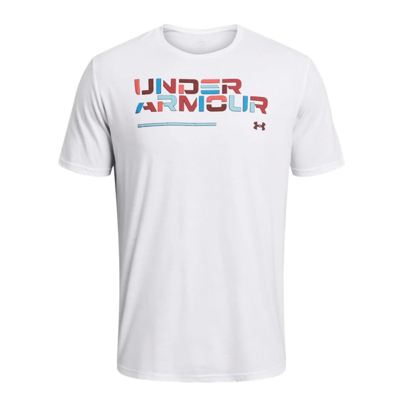 Image of Under Armour ColorBig Logoock Wordmark T-Shirt - White White XS