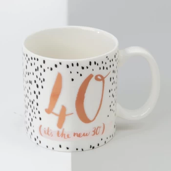 Image of Luxe Porcelain Female Birthday Mug - 40