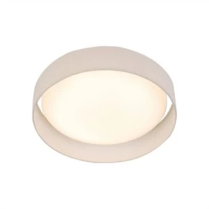 Image of Integrated LED 1 Light Flush Ceiling Light White