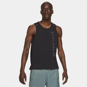 Image of Nike Miler Run Division Mens Hybrid Running Tank - Black
