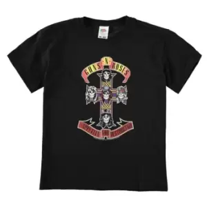 Image of Official Guns and Roses Tee Shirt Junior - Black
