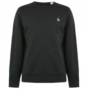 Image of Original Penguin Original Fleece Crew Sweater - Spruce Grn 372