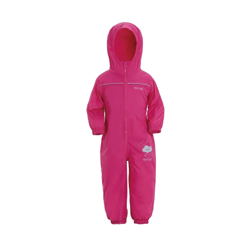 Image of Waterproof suit for children Regatta Puddle IV Rose Unisex 3/4 ans