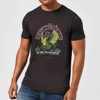 Image of Rolling Stones Dragon Tongue Mens T-Shirt - Black - 5XL