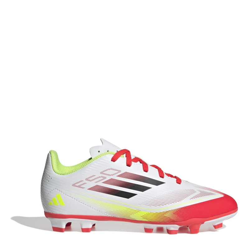 Image of adidas F50 Club Childrens Firm Ground Football Boots - White White C11