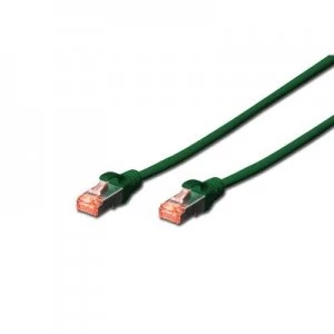 Image of Digitus DK-1644-100-G-5 networking cable 10 m Cat6 S/FTP (S-STP) Green