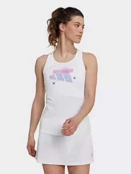 Image of adidas AEROREADY Tennis Tank Top, White Size M Women