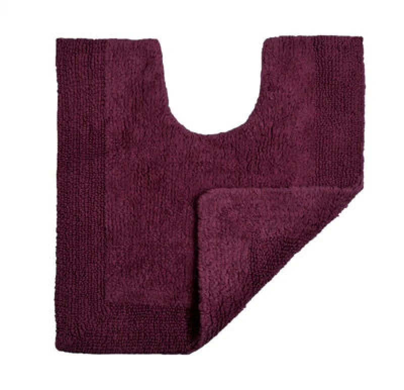 Image of Allure Bath Fashions Elegance Reversible Heavyweight Pedestal Mat - Beetroot