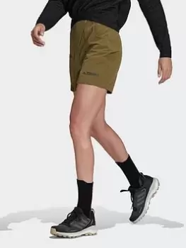 Image of adidas Terrex Zupahike Hiking Shorts, Black, Size 18, Women