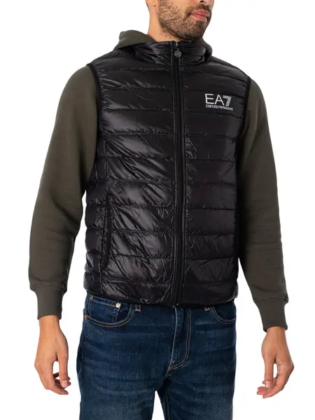 Image of EA7 Down Gilet Black M