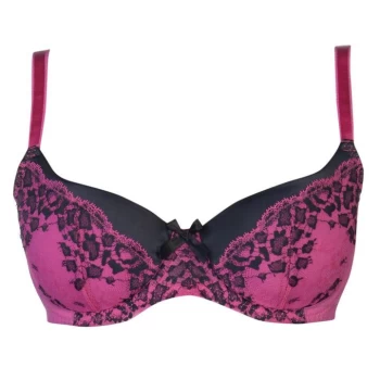 Image of L Agent by Agent Provocateur LAgent Womens L-A Reya Plunge Bra - Pink