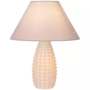 Image of Lucide ARCADIA - Table Lamp - Ø36cm - 2xE27 - White