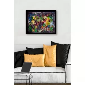 Image of SC1028 Multicolor Decorative Framed MDF Painting