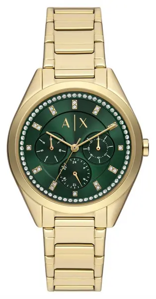 Image of Armani Exchange AX5661 Womens (38mm) Green Dial / Gold-Tone Watch
