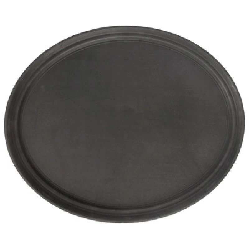 Image of Argon Tableware Oval Non-Slip Serving Tray - 79cm x 66cm - Black Black