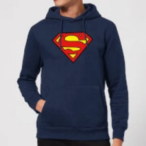 Image of Justice League Superman Logo Hoodie Navy