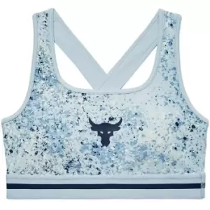 Image of Under Armour Armour Project Rock Womens Sports Bra - Blue
