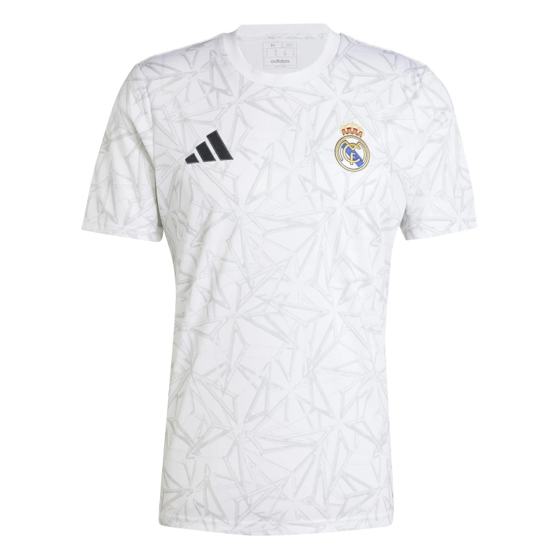 Image of adidas Real Madrid Pre Match Shirt 2024 2025 Adults - White White S