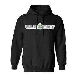 Image of Element Rc Logo Hood Pullover Black - Large