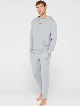 Image of HUGO Bodywear Linked Lightweight Long Pyjama, Grey Size M Men