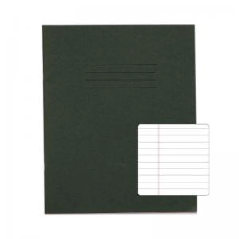Image of RHINO 8 x 6.5 Exercise Book 80 Page, Dark Green, F8M (Pack of 100)