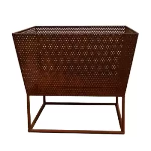 Image of Ivyline 45.5cm Outdoor Norfolk Firebowl - Rust Iron