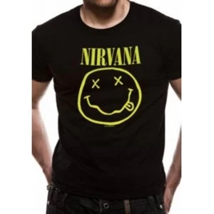 Image of Nirvana Smiley T-Shirt Small