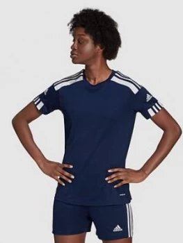 Image of Adidas Womens Squad 21 T-Shirt - Navy