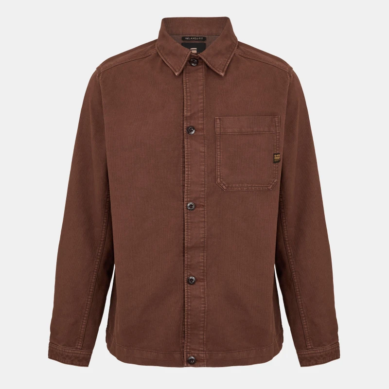 Image of G Star One Pocket Relaxed Shirt Dk Plum male Medium