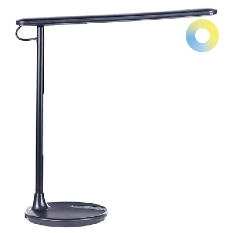 Image of Beliani LED Desk Lamp Draco With Dimmer Metal Black