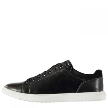 Image of Soviet Leiden Mens Trainers - Black/White