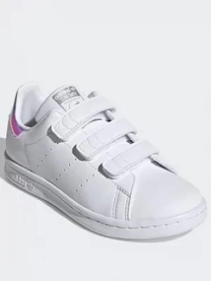 Image of adidas Originals Stan Smith Shoes, White/Silver, Size 13
