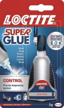 Image of Loctite Control Liquid Super Glue 3g in Squeezable Dispenser