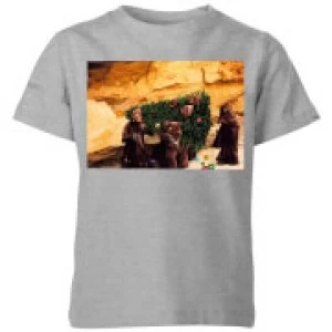 Image of Star Wars Jawas Christmas Tree Kids Christmas T-Shirt - Grey - 7-8 Years
