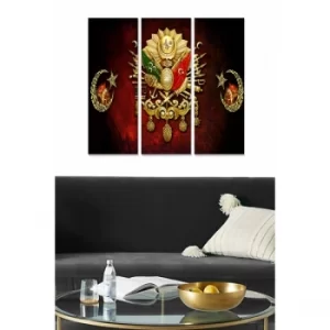 Image of MDFTK1 Multicolor Decorative MDF Painting (3 Pieces)