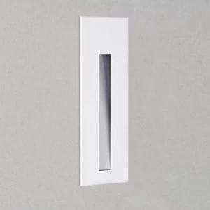 Image of LED 1 Light Outdoor Small Recessed Square Marker Wall White IP65