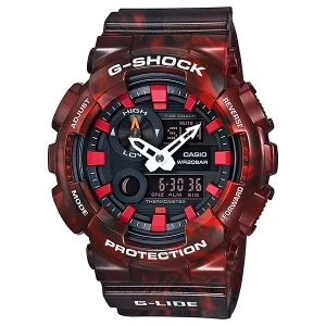 Image of Casio G SHOCK G LIDE 200M Water Resistance Analog Digital Watch GAX 100MB 4A Red