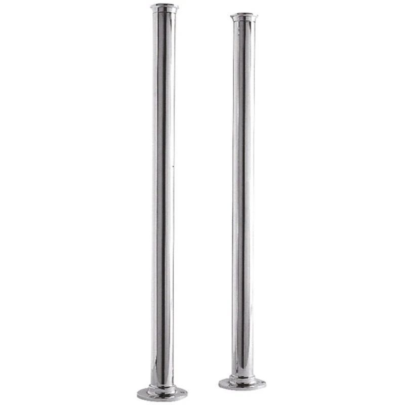 Image of nuie Standpipes 660mmx40mm Freestanding Legs - Chrome, Silver DA311