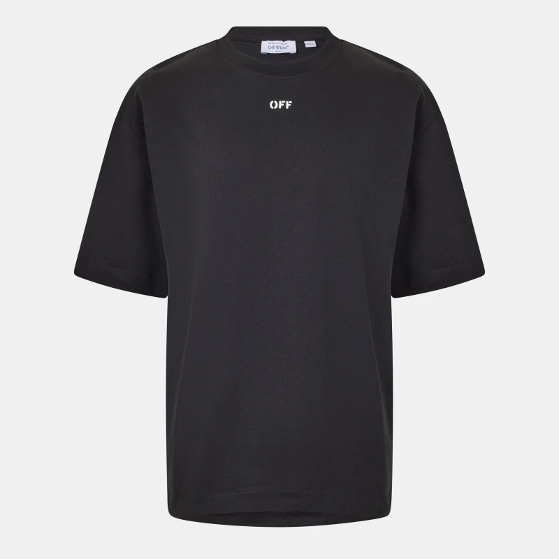 Image of Off White Mens Brics Skate - Short Sleeve T-Shirt Black-White male XS