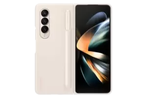 Image of Samsung Standing Cover with Pen for Galaxy Z Fold4 in Sand (EF-OF93PCUEGWW)