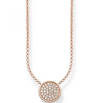 Image of Ladies Thomas Sabo Sterling Silver Glam & Soul Sparkling Circles Necklace