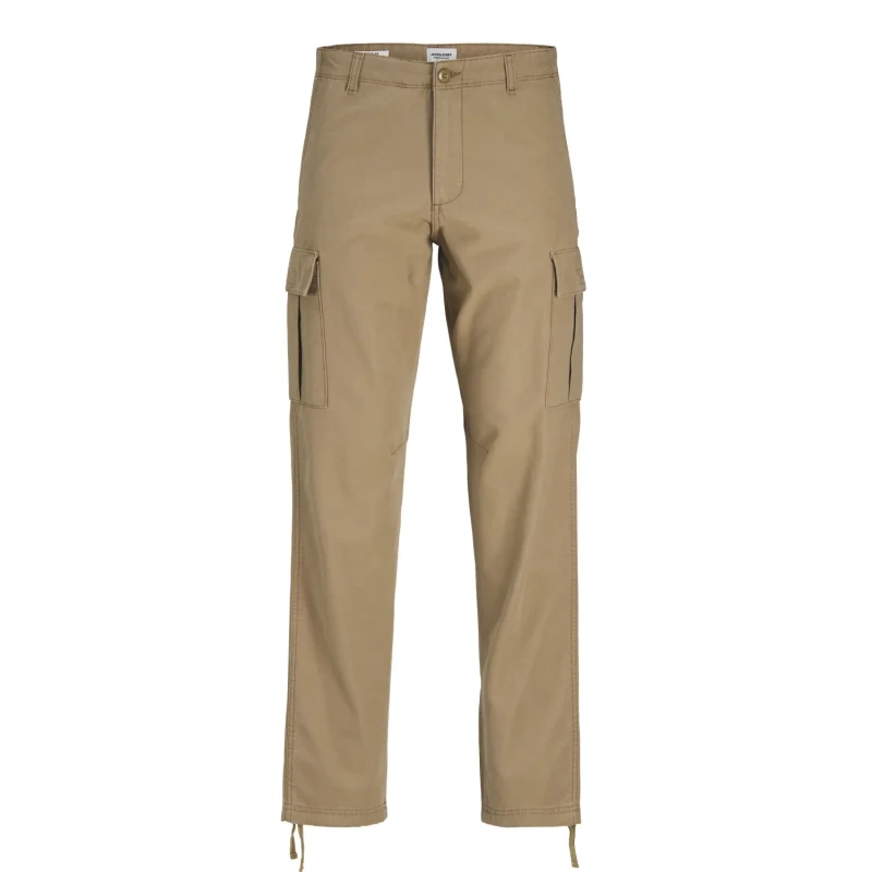Image of jack & jones Cotton Tapered Cargo Trousers beige Men W28 L32;W33 L34;W33 L32;W32 L34;W31 L32;W27 L32