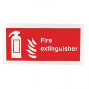 Image of Blick Safety Sign Fire Extinguisher Symbol 100x200mm Self-Adhesive F16DS