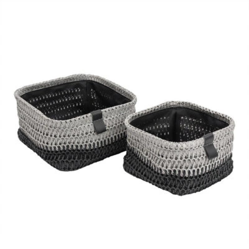 Image of Jvl Kenzi Square Storage Baskets - Set Of 2