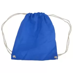 Image of Westford Mill Cotton Gymsac Bag - 12 Litres (One Size) (Bright Royal)