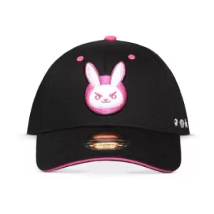 Image of OVERWATCH D.VA Logo Adjustable Baseball Cap, Black/Pink (BA755653OWT)